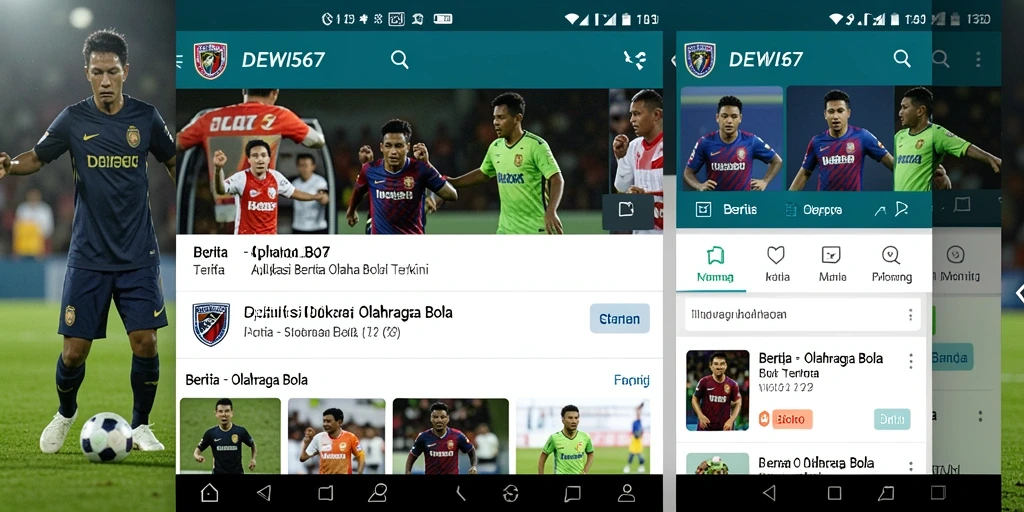 Antarmuka aplikasi DEWI567 yang informatif dan menarik.