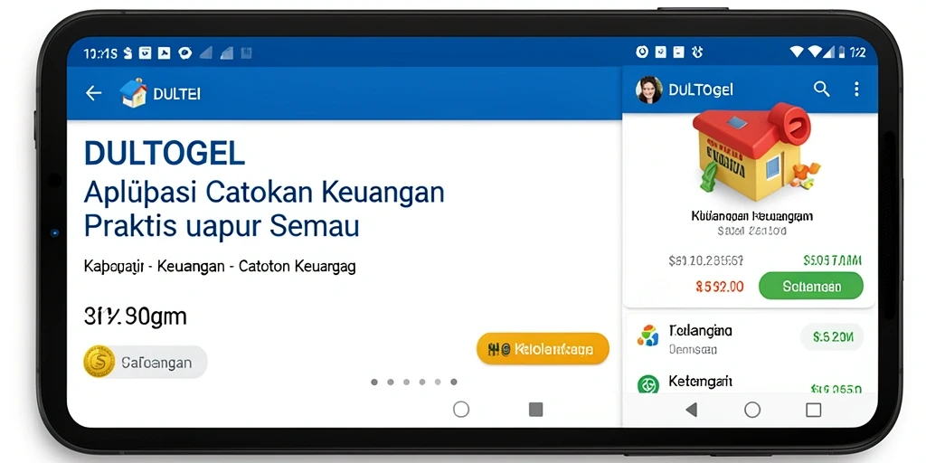 Antarmuka pengguna DULTOGEL yang sederhana dan fungsional.