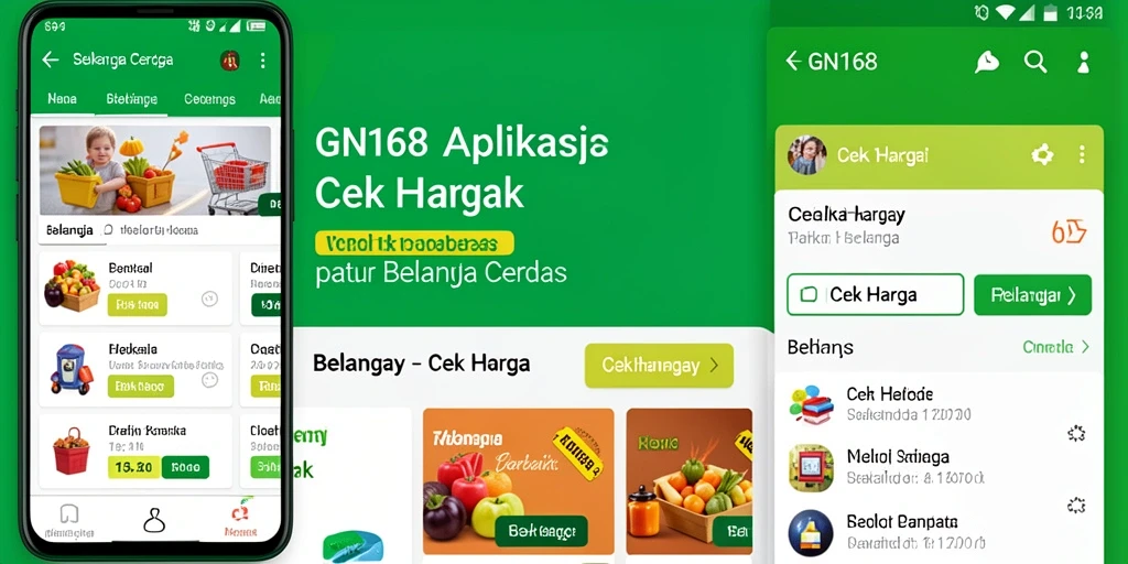 Antarmuka intuitif GN168 untuk Cek Harga produk.
