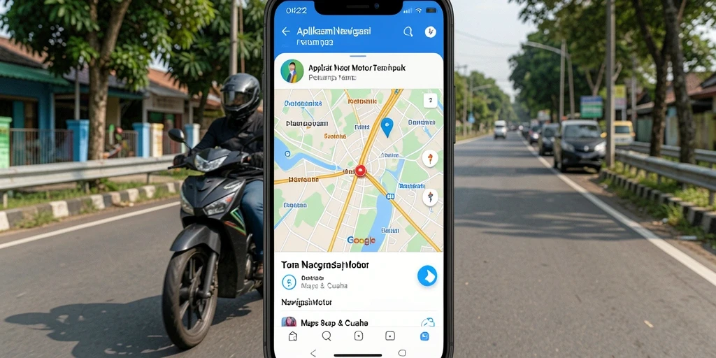 Antarmuka OH222 yang jelas dan intuitif untuk navigasi motor.