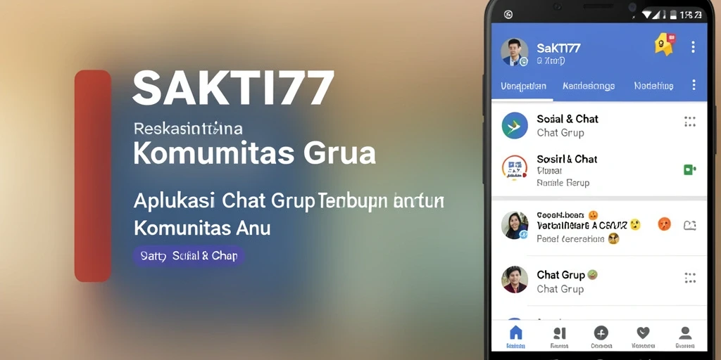 Antarmuka SAKTI77 yang sederhana untuk Chat Grup.