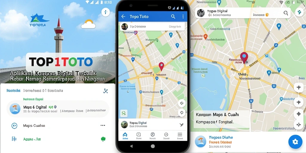 Tampilan antarmuka utama aplikasi Kompas Digital TOP1TOTO yang intuitif.